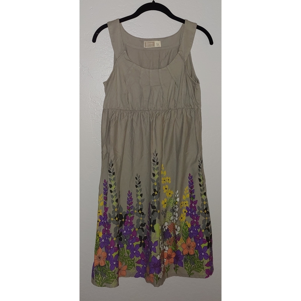 Old Navy grey floral Maternity dress - S